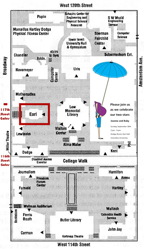 EARL HALL MAP